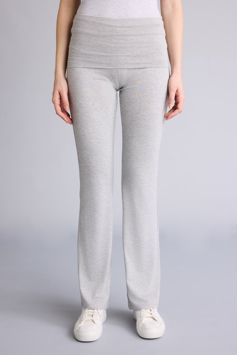 DeFacto Grey Woman Flare Fit Leggings Casual - Image 3